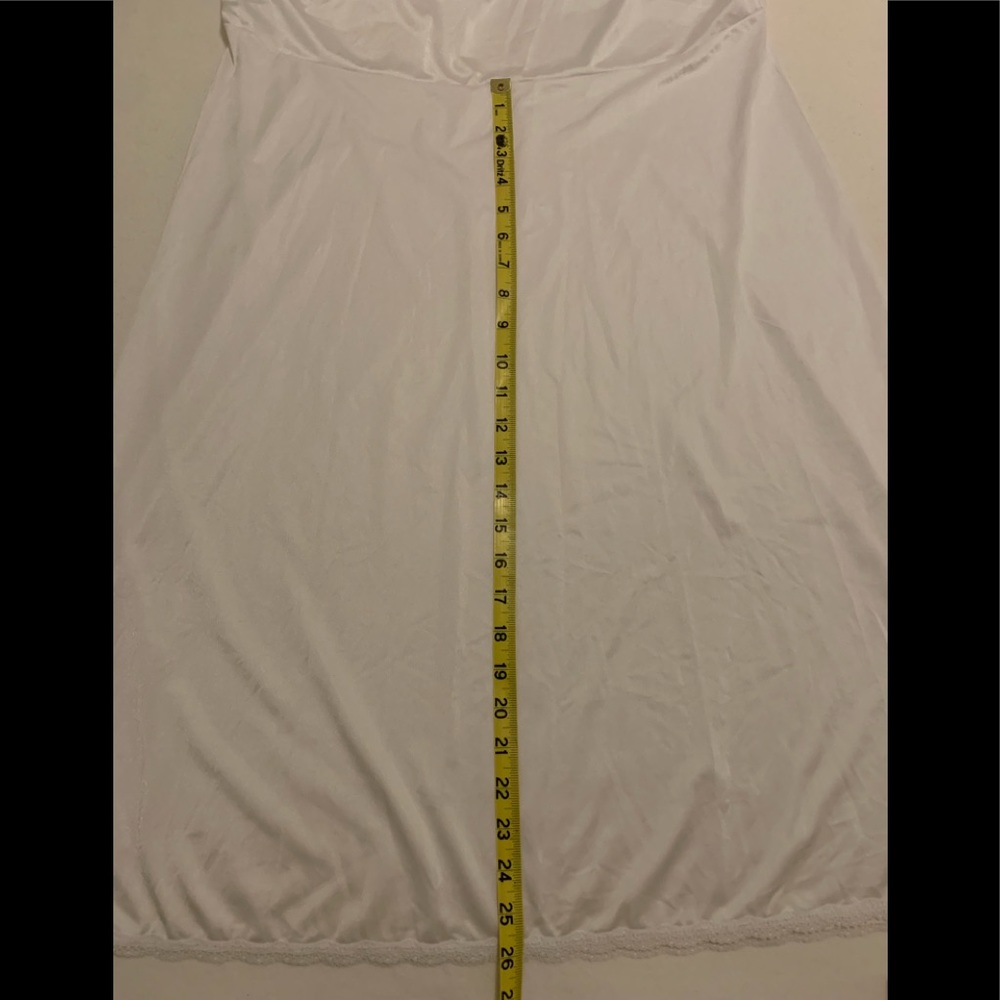 Ladies Shadow Line White Full Slip Lace Trim
Nightgown Negligee Size: 42 26” - Picture 12 of 13